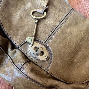 Olive Green Leather Fossil Purse
